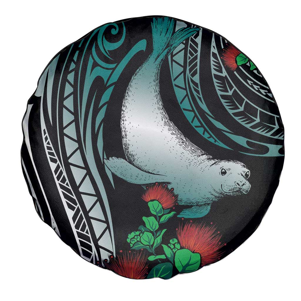 Aloha Hawaii Monk Seal Spare Tire Cover Mix Ohia Lehua
