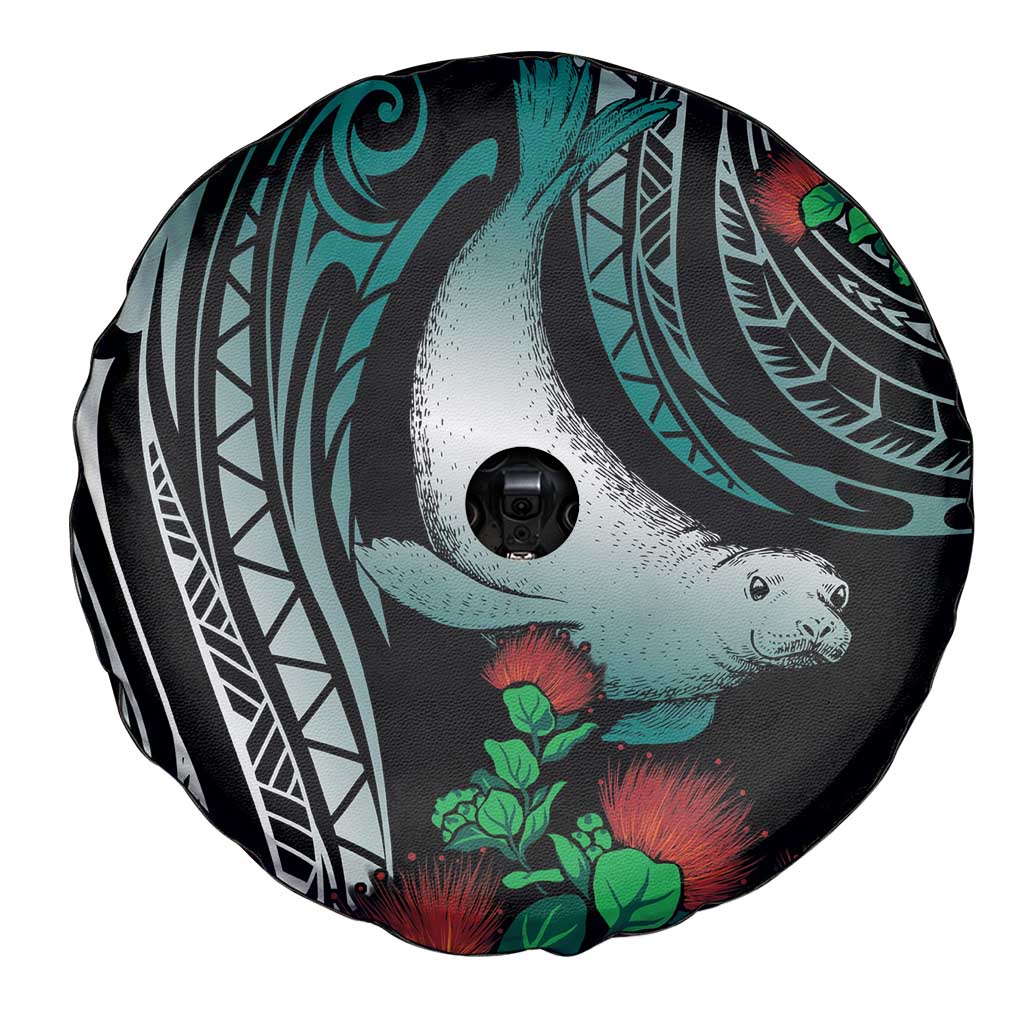 Aloha Hawaii Monk Seal Spare Tire Cover Mix Ohia Lehua