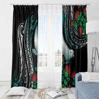 Aloha Hawaii Monk Seal Window Curtain Mix Ohia Lehua LT7 - Polynesian Pride