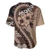 Bula Fiji Baseball Jersey Mocha Brown Kaivity Masi Tapa