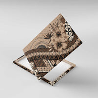 Bula Fiji Canvas Wall Art Mocha Brown Kaivity Masi Tapa