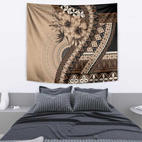 Bula Fiji Tapestry Mocha Brown Kaivity Masi Tapa
