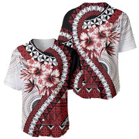 Bula Fiji Baseball Jersey White Kaivity Masi Tapa