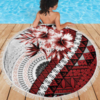 Bula Fiji Beach Blanket White Kaivity Masi Tapa