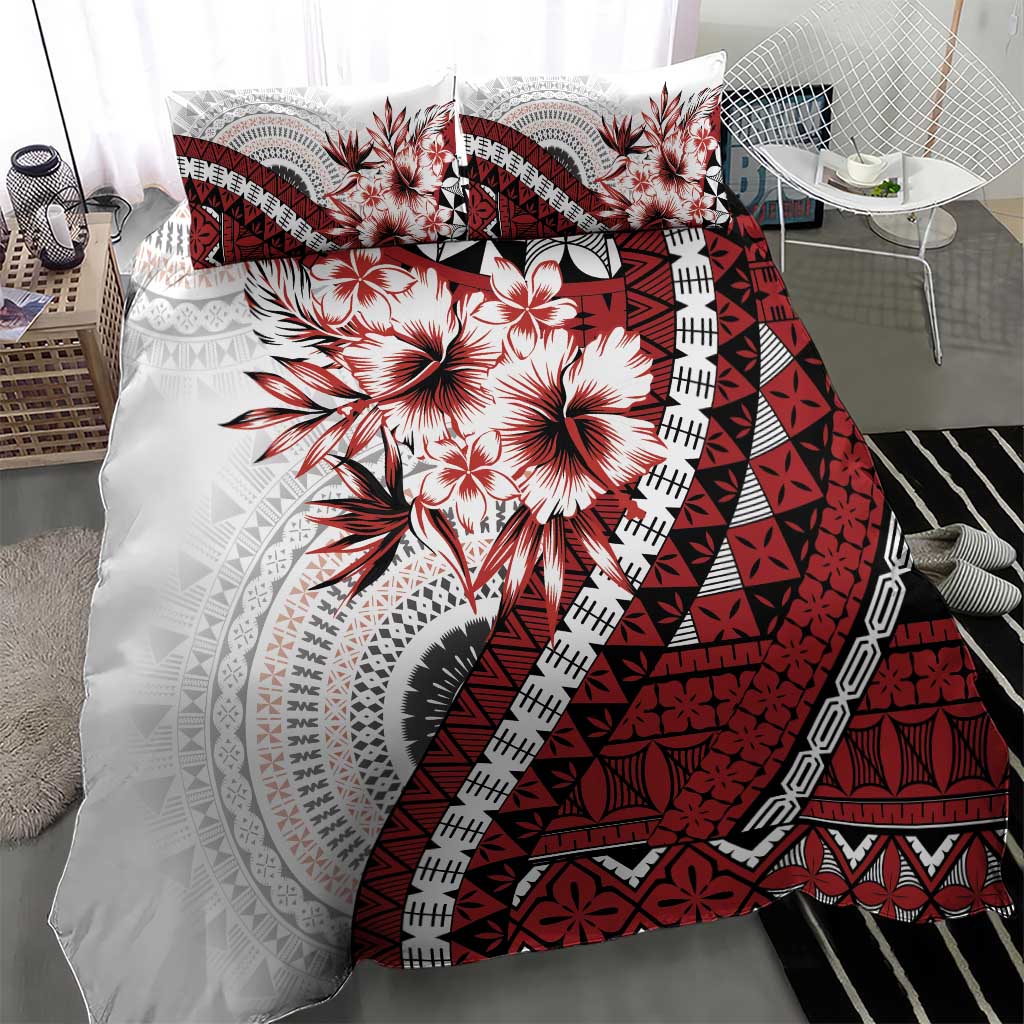 Bula Fiji Bedding Set White Kaivity Masi Tapa