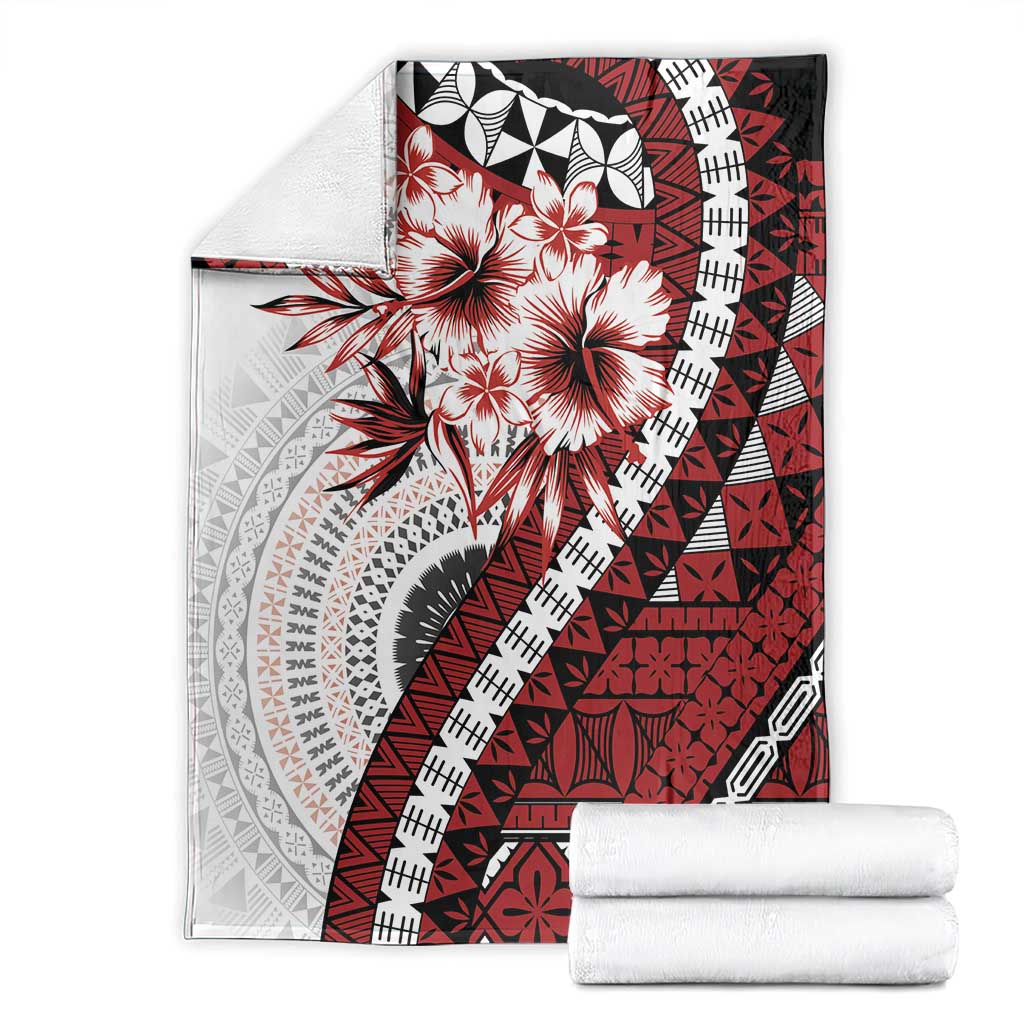 Bula Fiji Blanket White Kaivity Masi Tapa