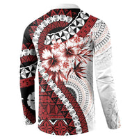 Bula Fiji Button Sweatshirt White Kaivity Masi Tapa