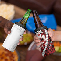 Bula Fiji 4 in 1 Can Cooler Tumbler White Kaivity Masi Tapa