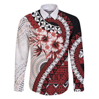 Bula Fiji Family Matching Mermaid Dress and Hawaiian Shirt White Kaivity Masi Tapa