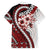Bula Fiji Family Matching Puletasi and Hawaiian Shirt White Kaivity Masi Tapa