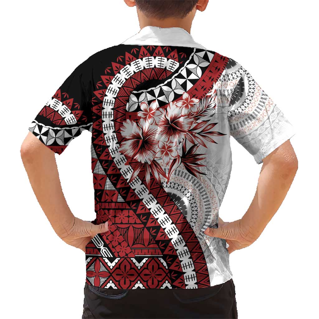 Bula Fiji Hawaiian Shirt White Kaivity Masi Tapa