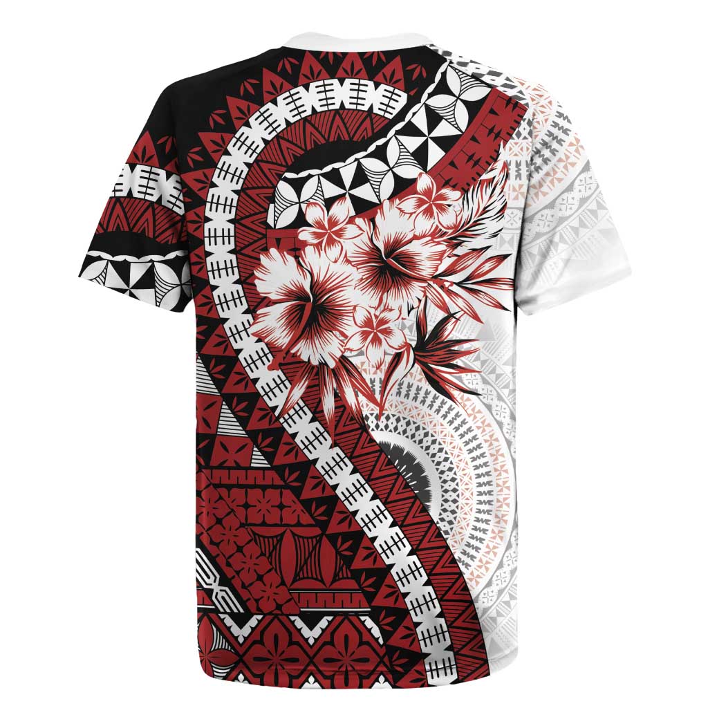 Bula Fiji Rugby Jersey White Kaivity Masi Tapa