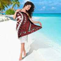 Bula Fiji Sarong White Kaivity Masi Tapa