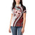 Bula Fiji Women Polo Shirt White Kaivity Masi Tapa