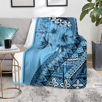 Bula Fiji Blanket Turquoise Kaivity Masi Tapa