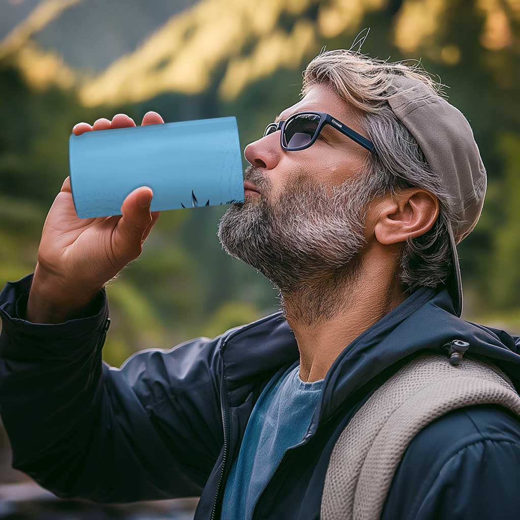 Bula Fiji 4 in 1 Can Cooler Tumbler Turquoise Kaivity Masi Tapa