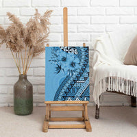 Bula Fiji Canvas Wall Art Turquoise Kaivity Masi Tapa