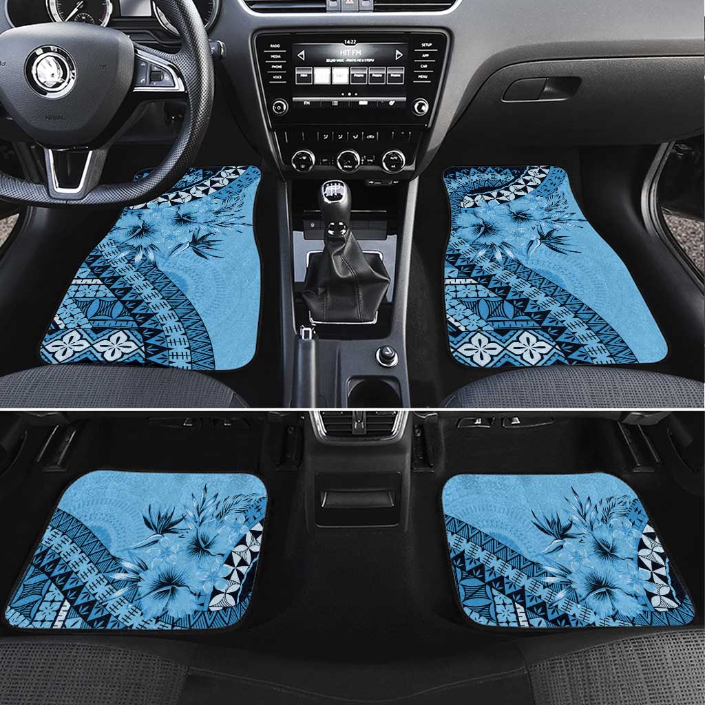 Bula Fiji Car Mats Turquoise Kaivity Masi Tapa