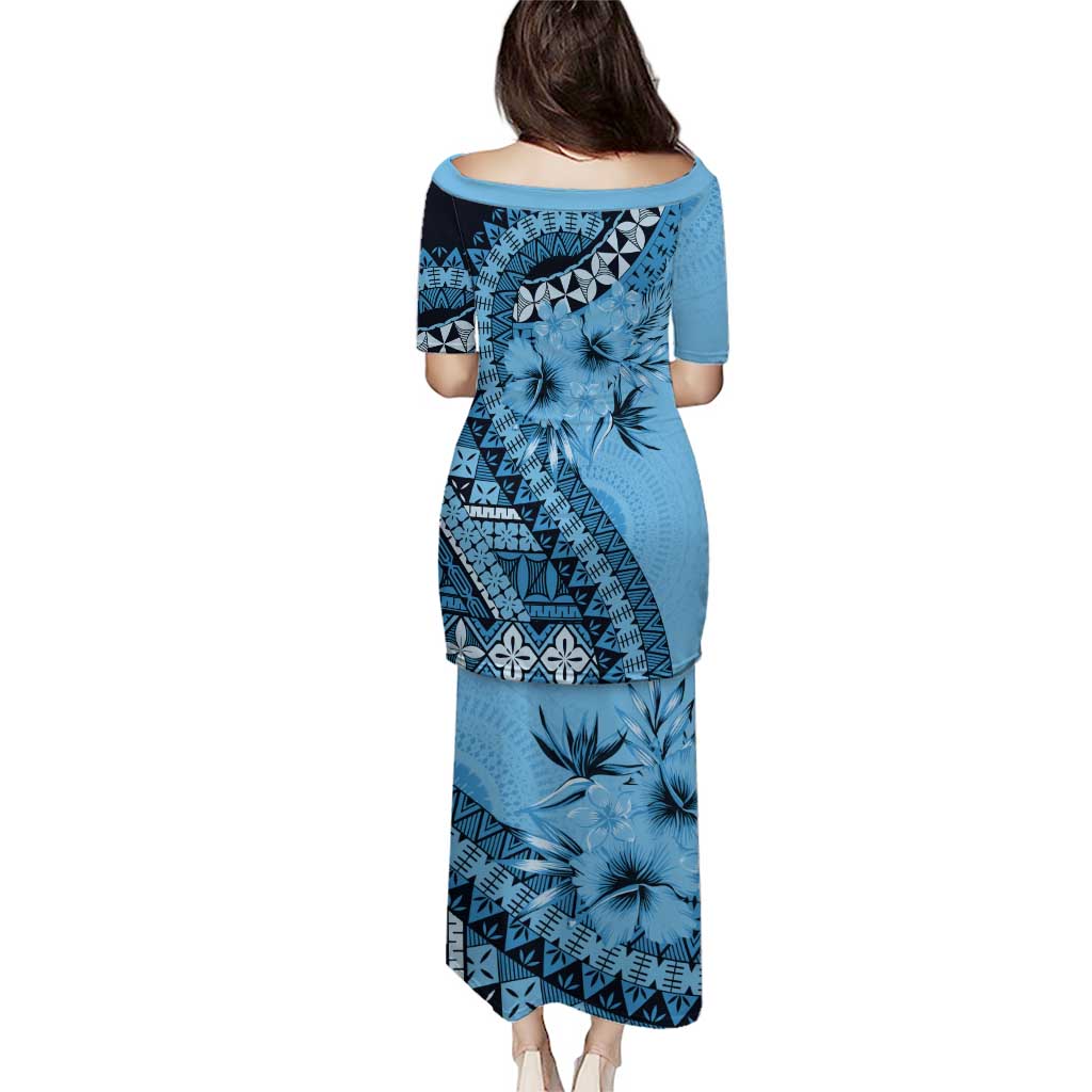 Bula Fiji Puletasi Turquoise Kaivity Masi Tapa