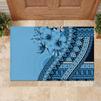 Bula Fiji Rubber Doormat Turquoise Kaivity Masi Tapa