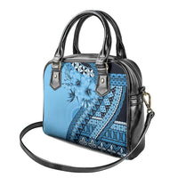 Bula Fiji Shoulder Handbag Turquoise Kaivity Masi Tapa