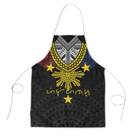 Philippines Heritage Baybayin Mix Polynesian Apron LT7 Black - Polynesian Pride