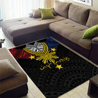 Philippines Heritage Baybayin Mix Polynesian Area Rug LT7 - Polynesian Pride