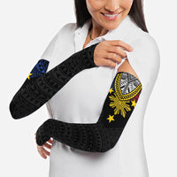 Philippines Heritage Baybayin Mix Polynesian Arm Sleeves LT7 - Polynesian Pride