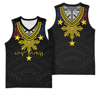 Philippines Heritage Baybayin Mix Polynesian Basketball Jersey LT7 - Polynesian Pride