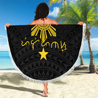 Philippines Heritage Baybayin Mix Polynesian Beach Blanket LT7 - Polynesian Pride