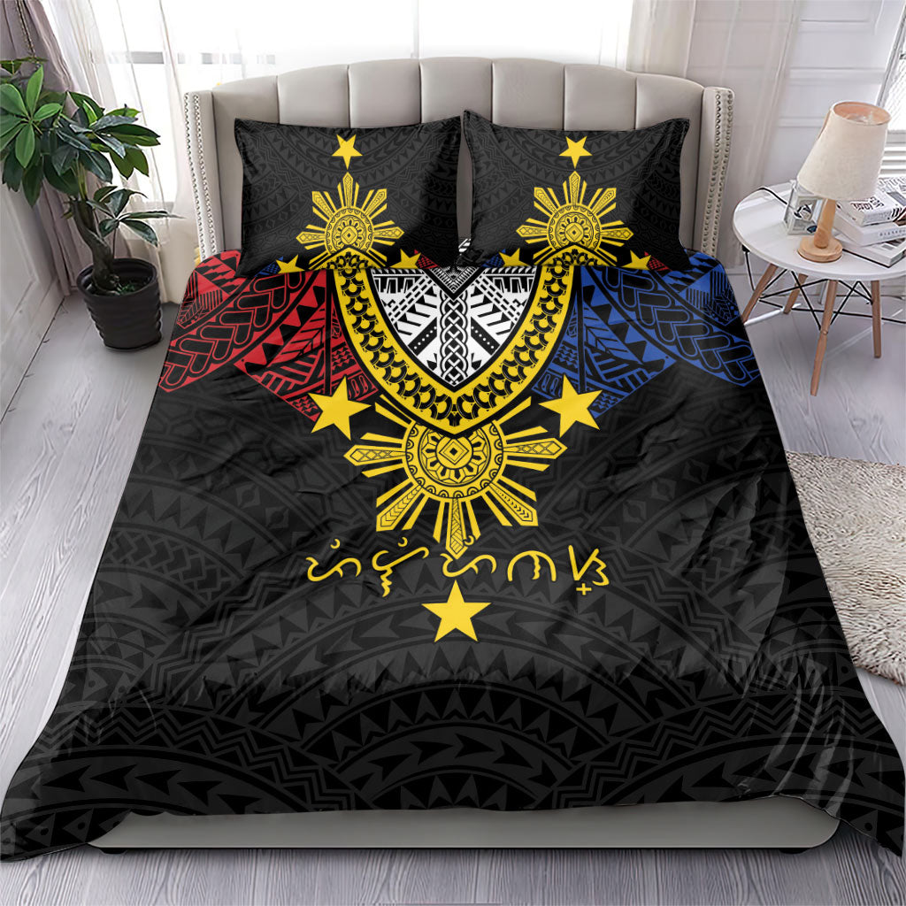 Philippines Heritage Baybayin Mix Polynesian Bedding Set LT7 - Polynesian Pride