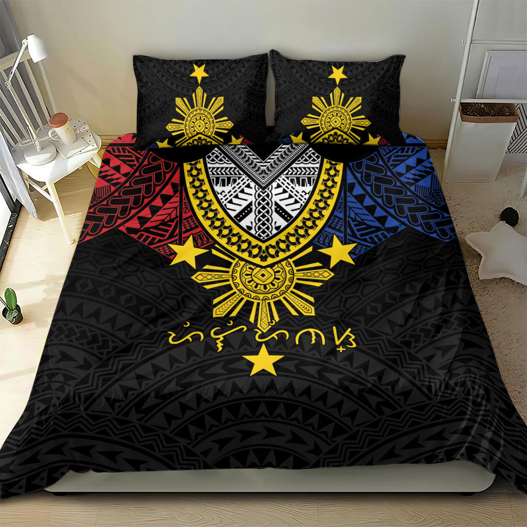 Philippines Heritage Baybayin Mix Polynesian Bedding Set LT7 - Polynesian Pride
