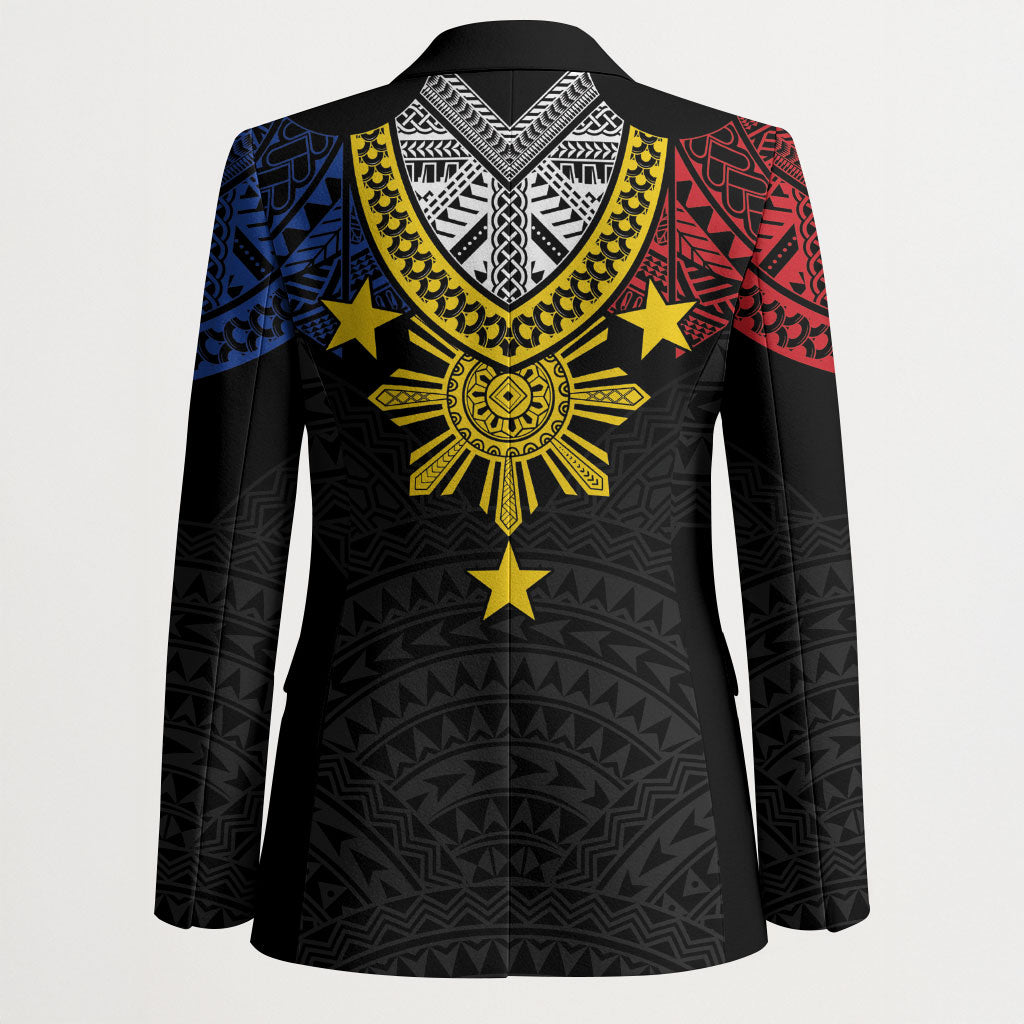 Philippines Heritage Baybayin Mix Polynesian Blazer LT7 - Polynesian Pride