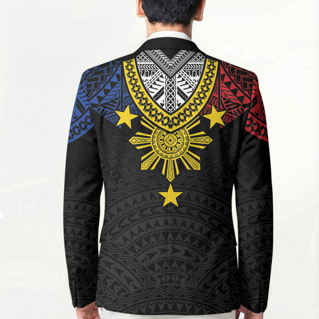 Philippines Heritage Baybayin Mix Polynesian Blazer LT7 - Polynesian Pride