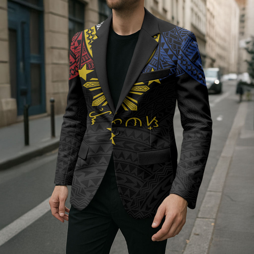 Philippines Heritage Baybayin Mix Polynesian Blazer LT7 - Polynesian Pride