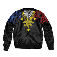 Philippines Heritage Baybayin Mix Polynesian Bomber Jacket LT7 - Polynesian Pride