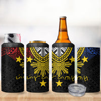 Philippines Heritage Baybayin Mix Polynesian 4 in 1 Can Cooler Tumbler LT7 - Polynesian Pride