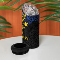 Philippines Heritage Baybayin Mix Polynesian 4 in 1 Can Cooler Tumbler LT7 - Polynesian Pride