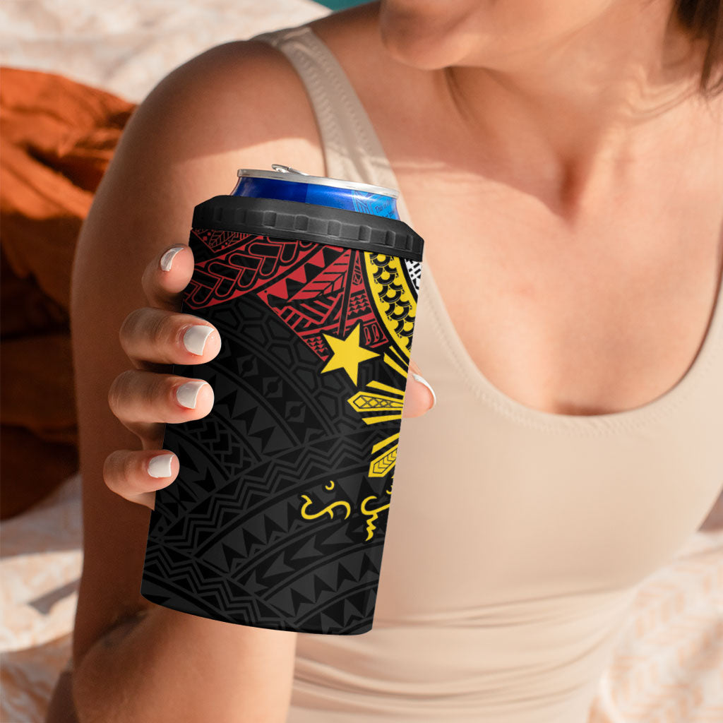 Philippines Heritage Baybayin Mix Polynesian 4 in 1 Can Cooler Tumbler LT7 - Polynesian Pride