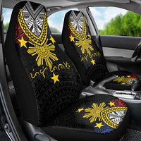 Philippines Heritage Baybayin Mix Polynesian Car Seat Cover LT7 - Polynesian Pride