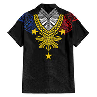 Philippines Heritage Baybayin Mix Polynesian Family Matching Mermaid Dress and Hawaiian Shirt