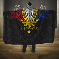 Philippines Heritage Baybayin Mix Polynesian Hooded Blanket LT7 - Polynesian Pride