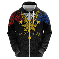 Philippines Heritage Baybayin Mix Polynesian Hoodie