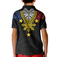 Philippines Heritage Baybayin Mix Polynesian Kid Polo Shirt LT7 - Polynesian Pride