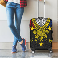 Philippines Heritage Baybayin Mix Polynesian Luggage Cover LT7 - Polynesian Pride