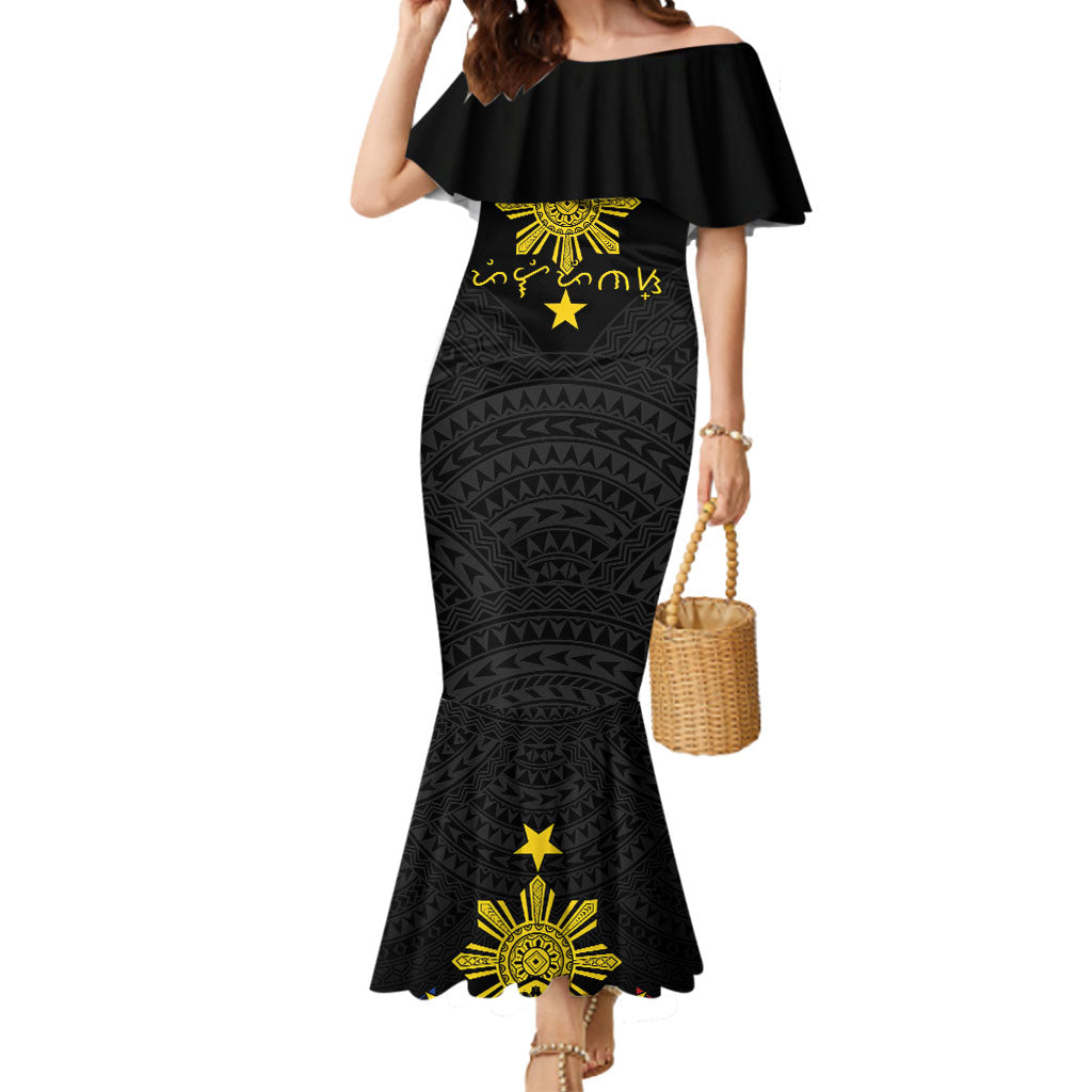 Philippines Heritage Baybayin Mix Polynesian Mermaid Dress