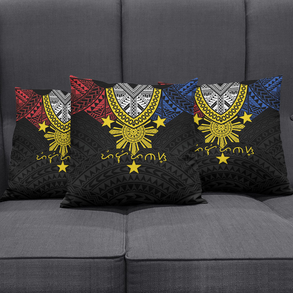 Philippines Heritage Baybayin Mix Polynesian Pillow Cover LT7 - Polynesian Pride