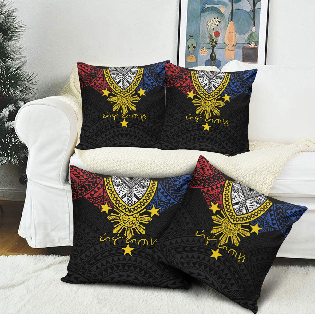 Philippines Heritage Baybayin Mix Polynesian Pillow Cover LT7 - Polynesian Pride