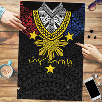 Philippines Heritage Baybayin Mix Polynesian Puzzle LT7 Black - Polynesian Pride