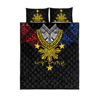 Philippines Heritage Baybayin Mix Polynesian Quilt Bed Set LT7 - Polynesian Pride
